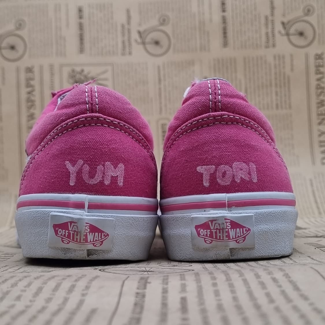 반스 올드스쿨 핑크 스니커즈225 상품이미지4