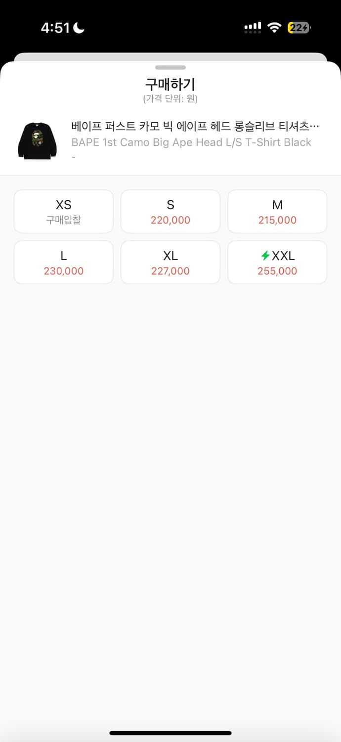 베이프 롱슬리브 (2/28 일본 도버스트리트 구매) XL 상품이미지6