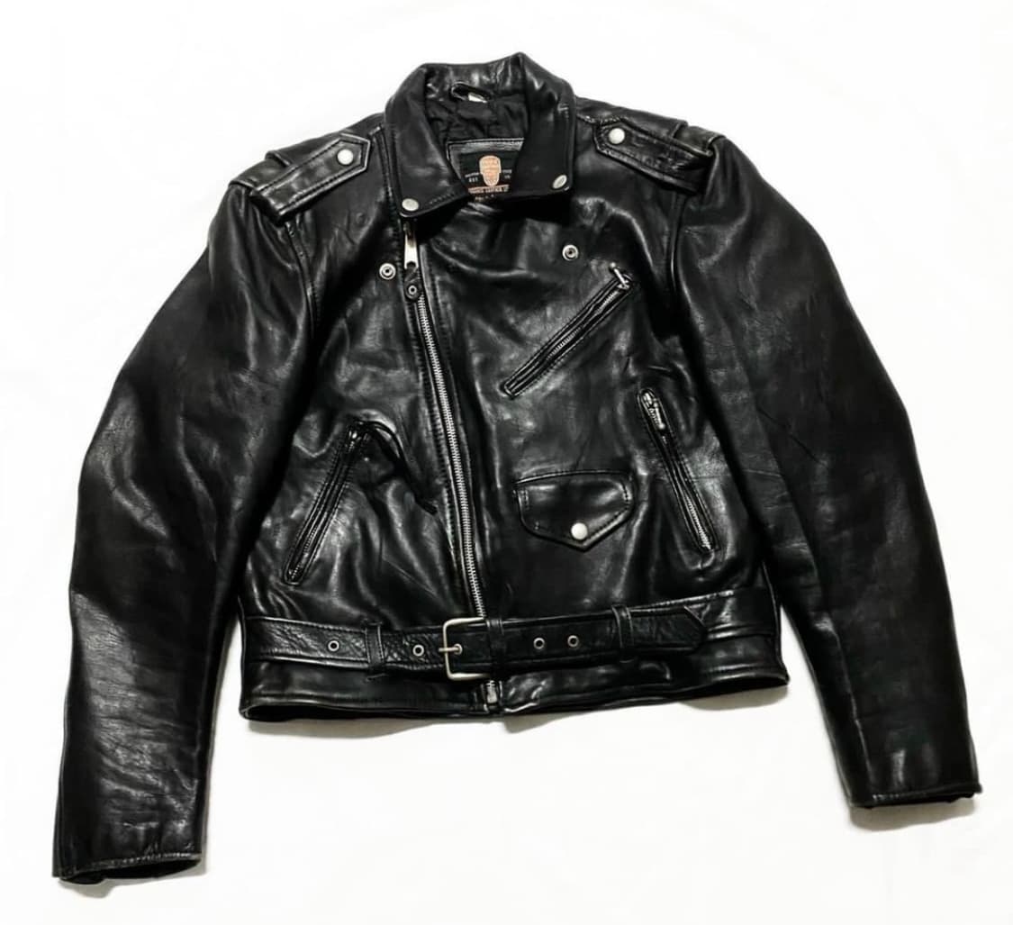 Cuirs London - 80s 영국제 라이더 자켓 상품이미지1