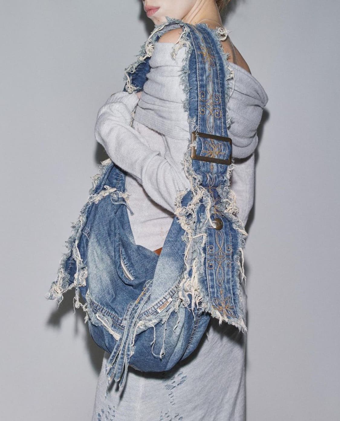 스컬프터 더플 데님백 상품이미지1