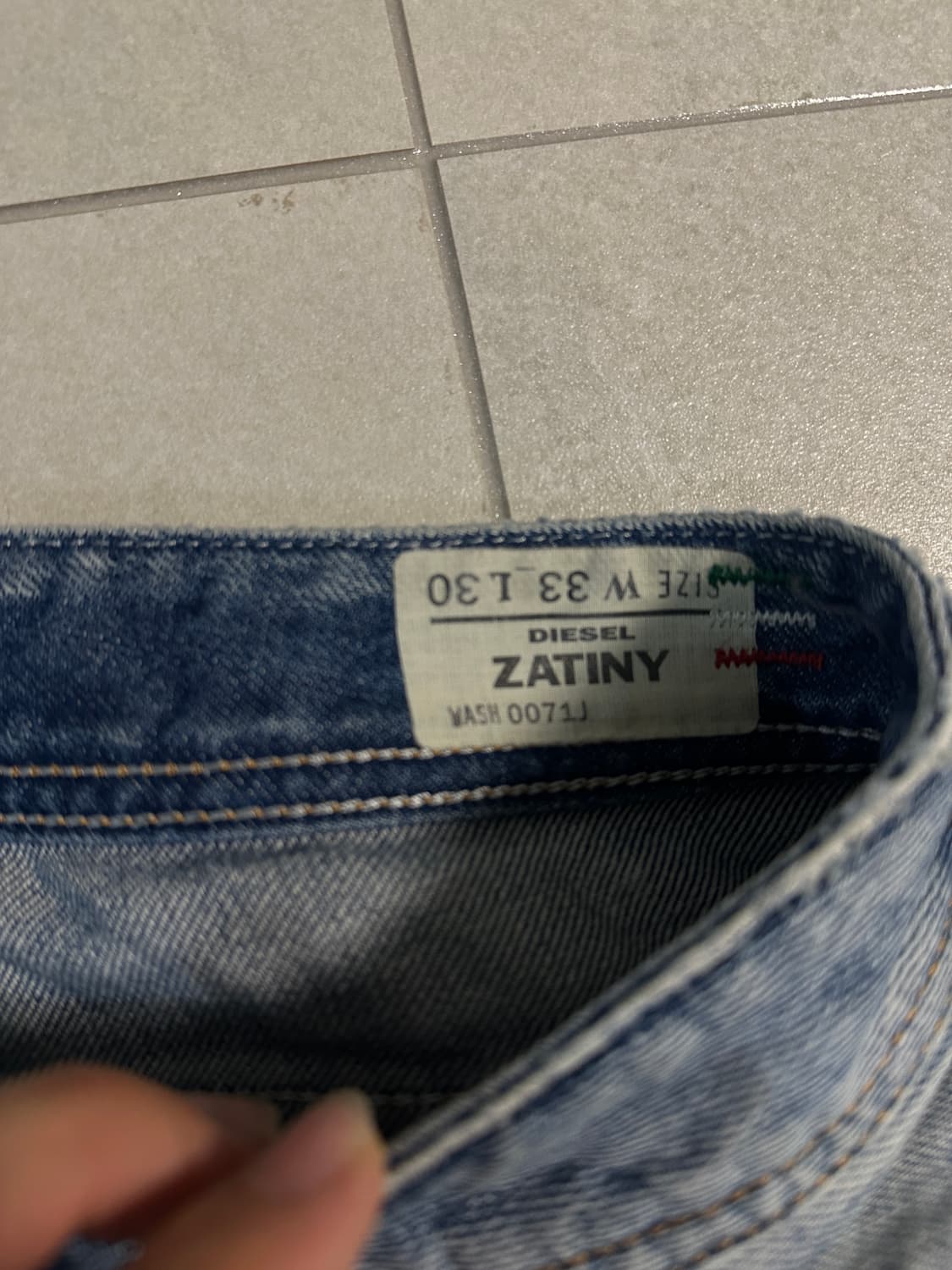 디젤 부츠컷 데님 버튼플라이 W33  L30(황금사이즈) 상품이미지7