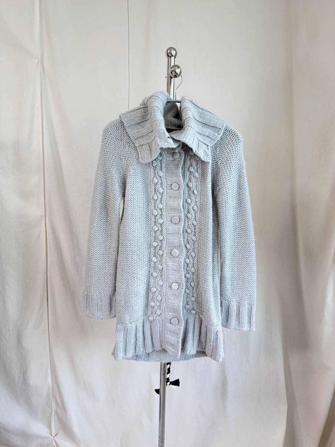 Rosa by 나라카미체 폼폼 롱 니트 가디건 상품이미지3