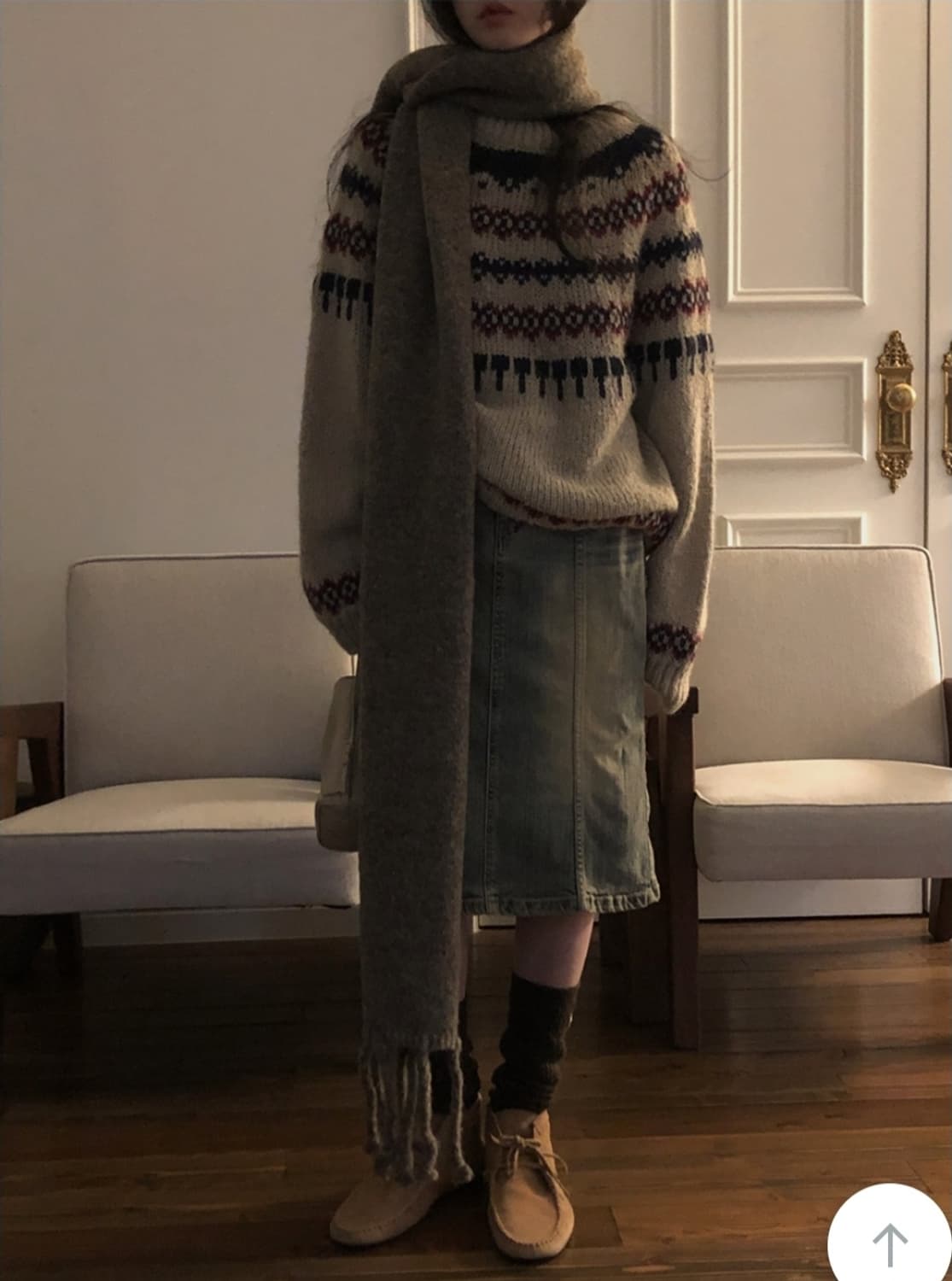 메이비베이비 빈티지 노르딕 크리스마스 니트 상품이미지2