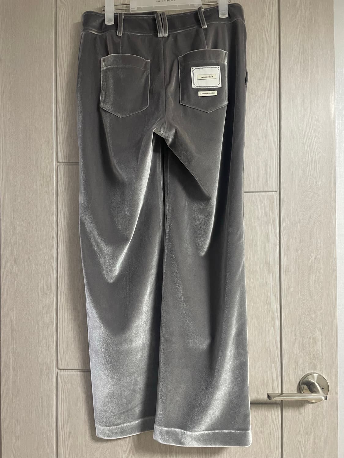 오버듀플레어 벨벳팬츠 상품이미지4