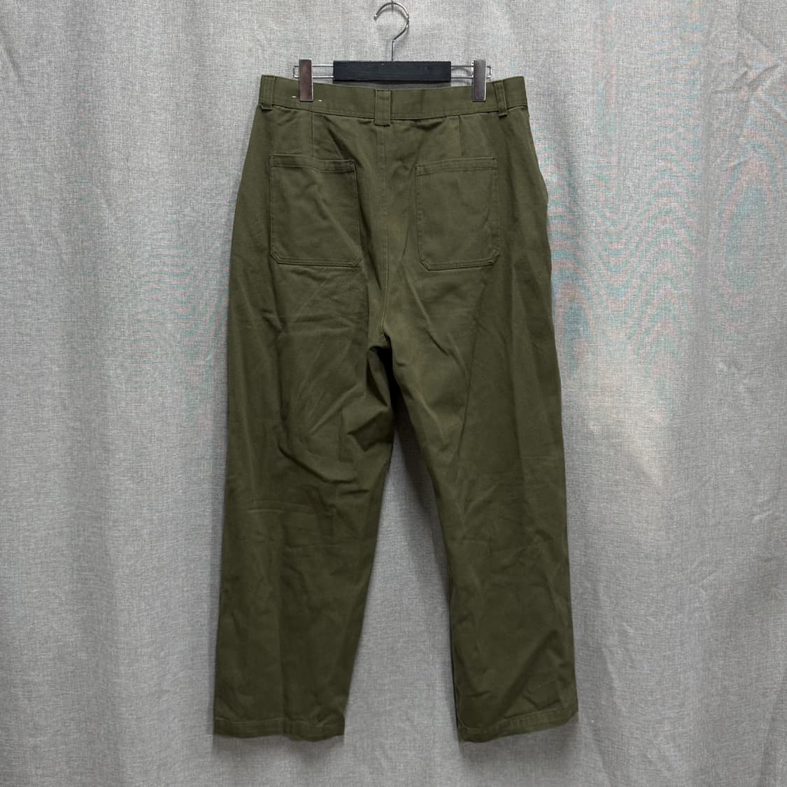 [32] TradClub 트래드클럽 카키 코튼 팬츠 와이드 바지 상품이미지1