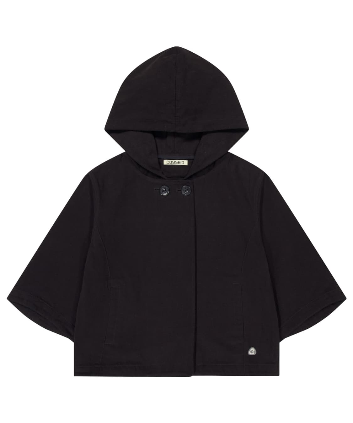 COYSEIO HOODED CAPRI JACKET BLACK 상품이미지2