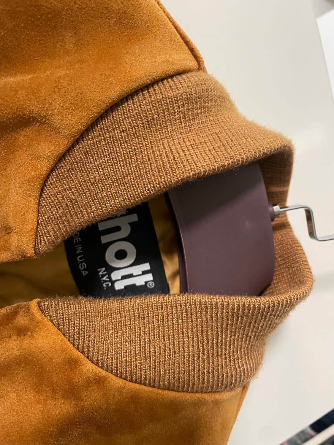 쇼트 schott 스웨이드(러프아웃) 봄버 자켓 38 상품이미지5