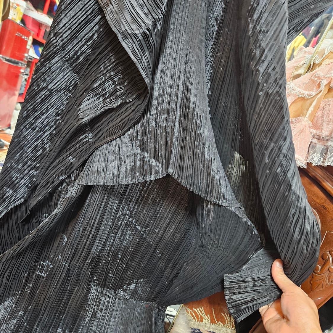 이세이미야케 플리츠플리즈 브이넥 마담 숄 스커프 상품이미지7