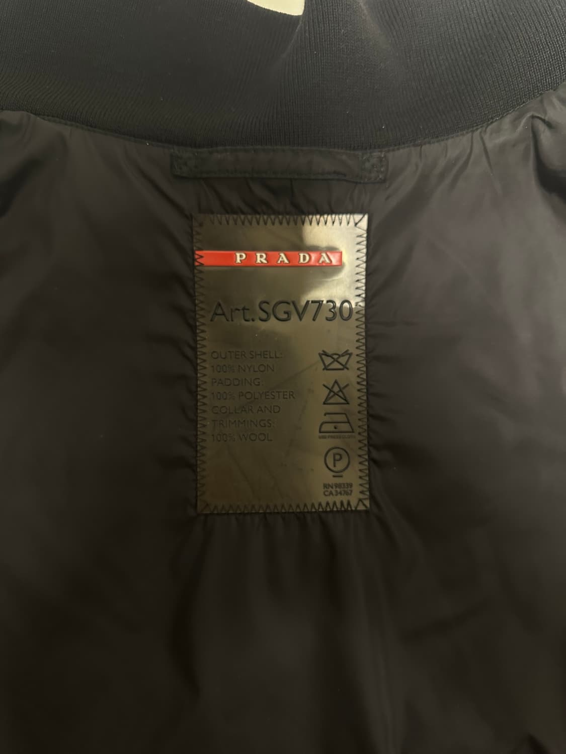 Prada highneck bomber 상품이미지3