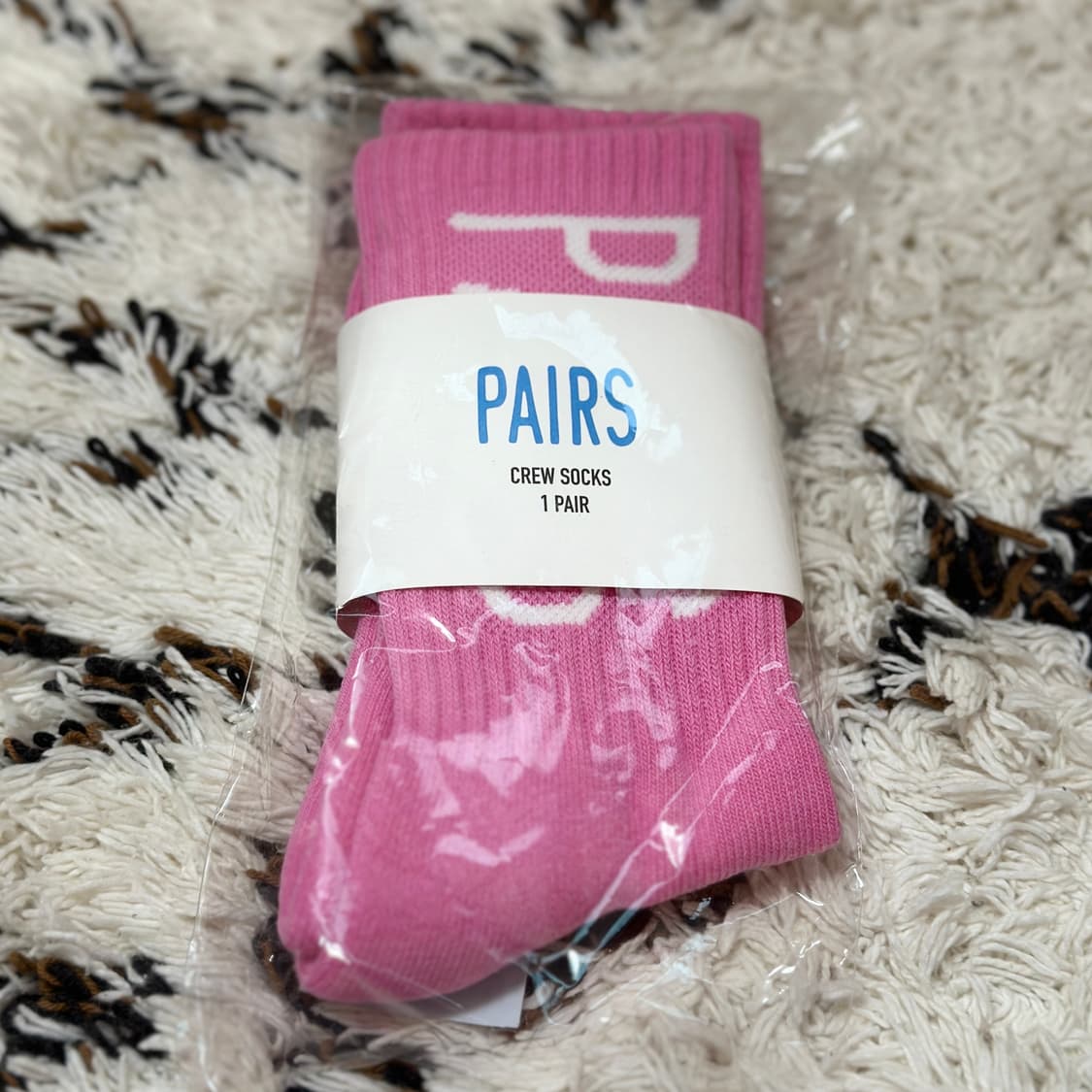 PAIRS 페얼스 양말 핑크 S사이즈 상품이미지2