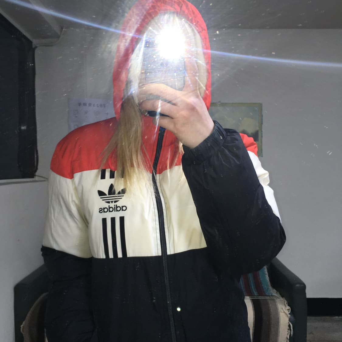 투티/0301 ADIDAS 리버시블 컬러블록 패딩 배색 올드스쿨 상품이미지1