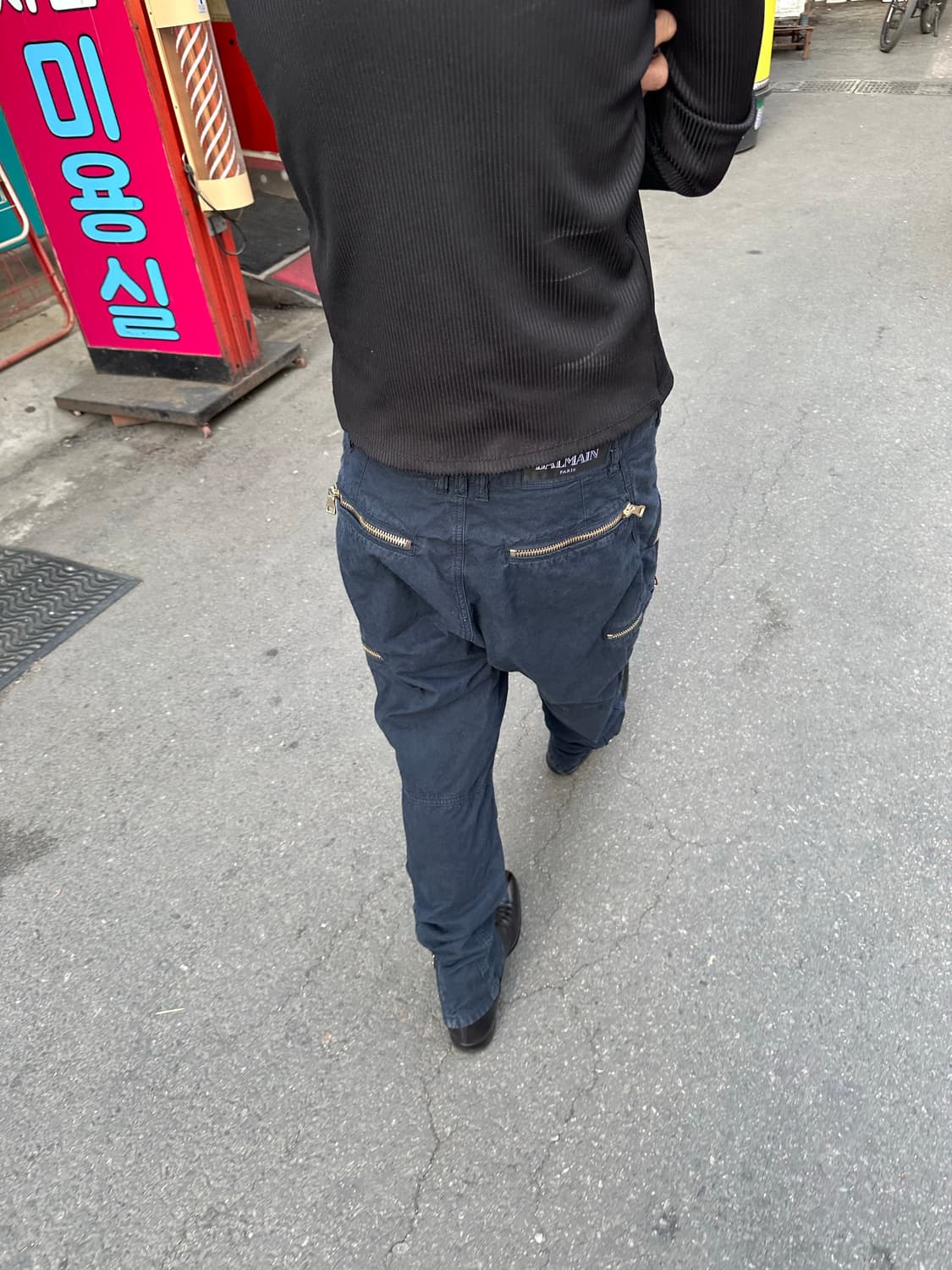 발망 카고 지퍼 디테일 팬츠 상품이미지4