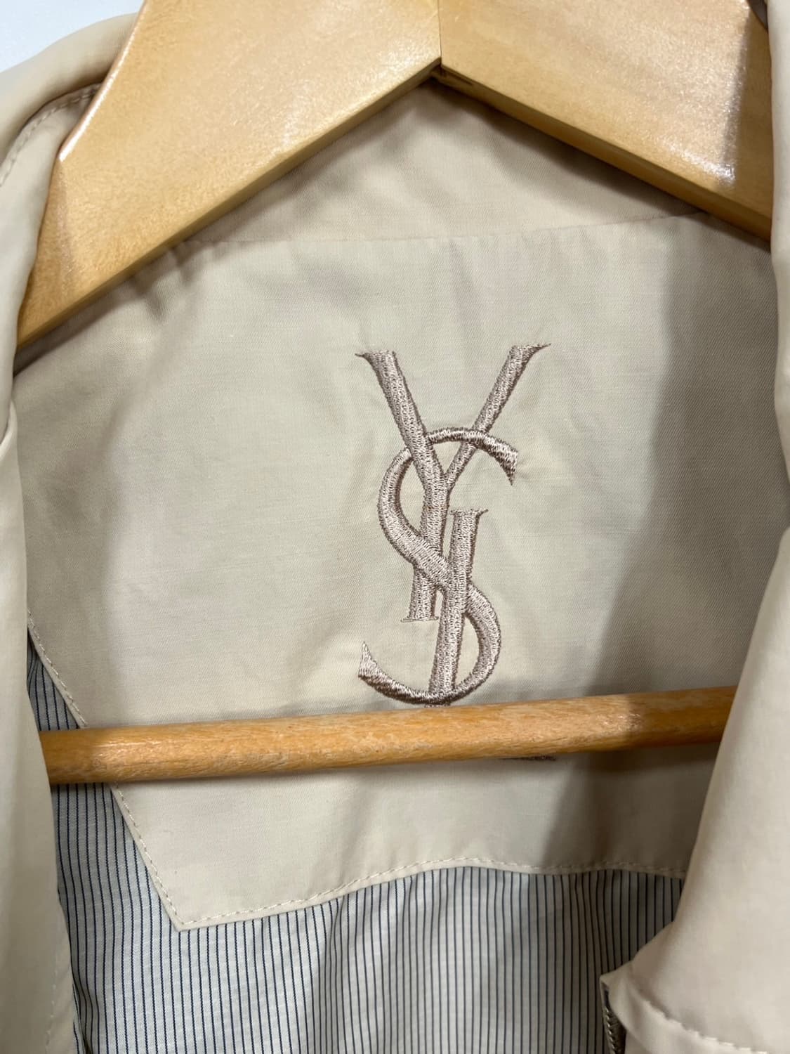 90s YSL 입생로랑 베이지 블루종 자켓 상품이미지5