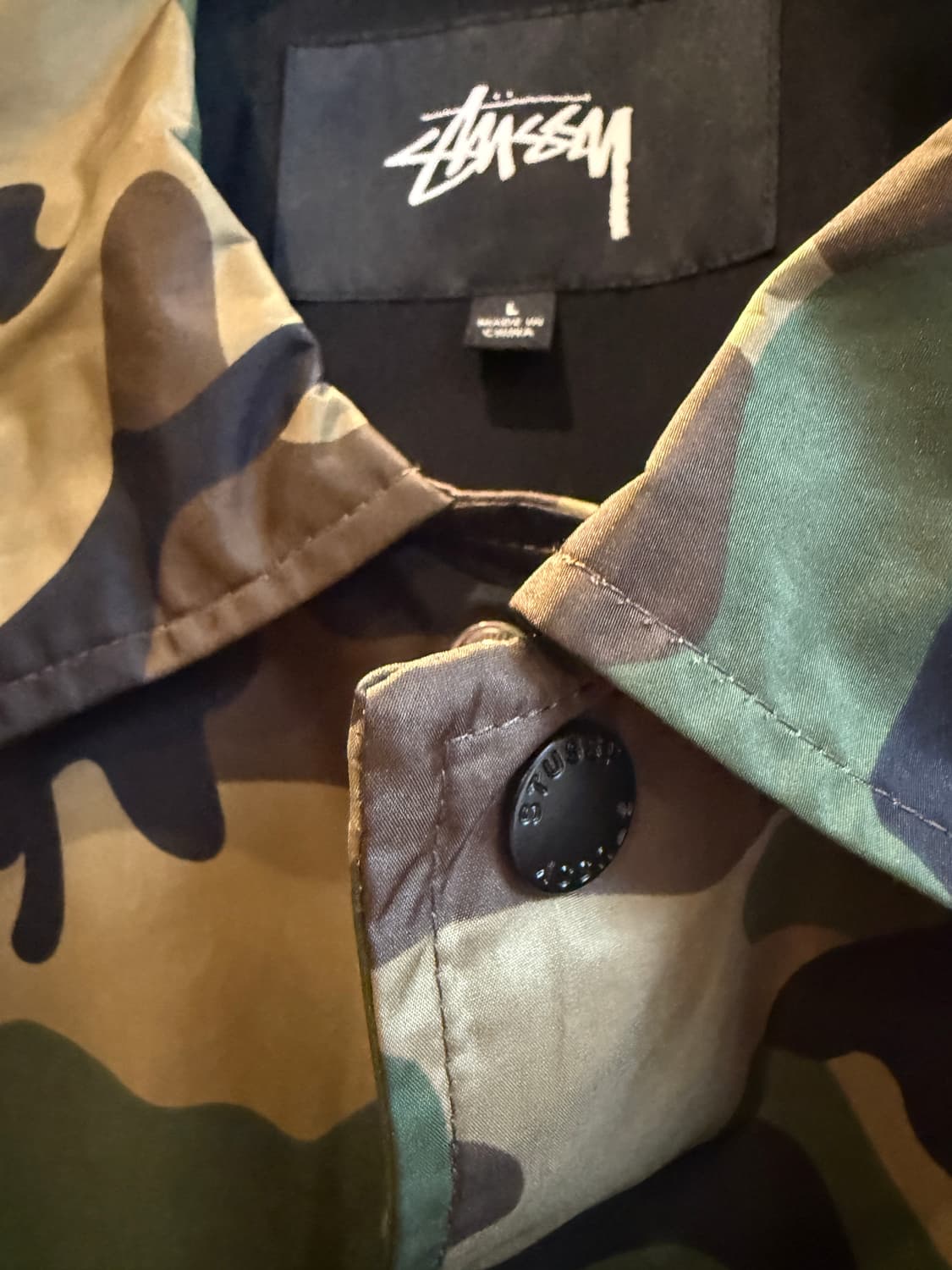 스투시 우드랜드 카모 코치자켓 L(XL) 상품이미지5