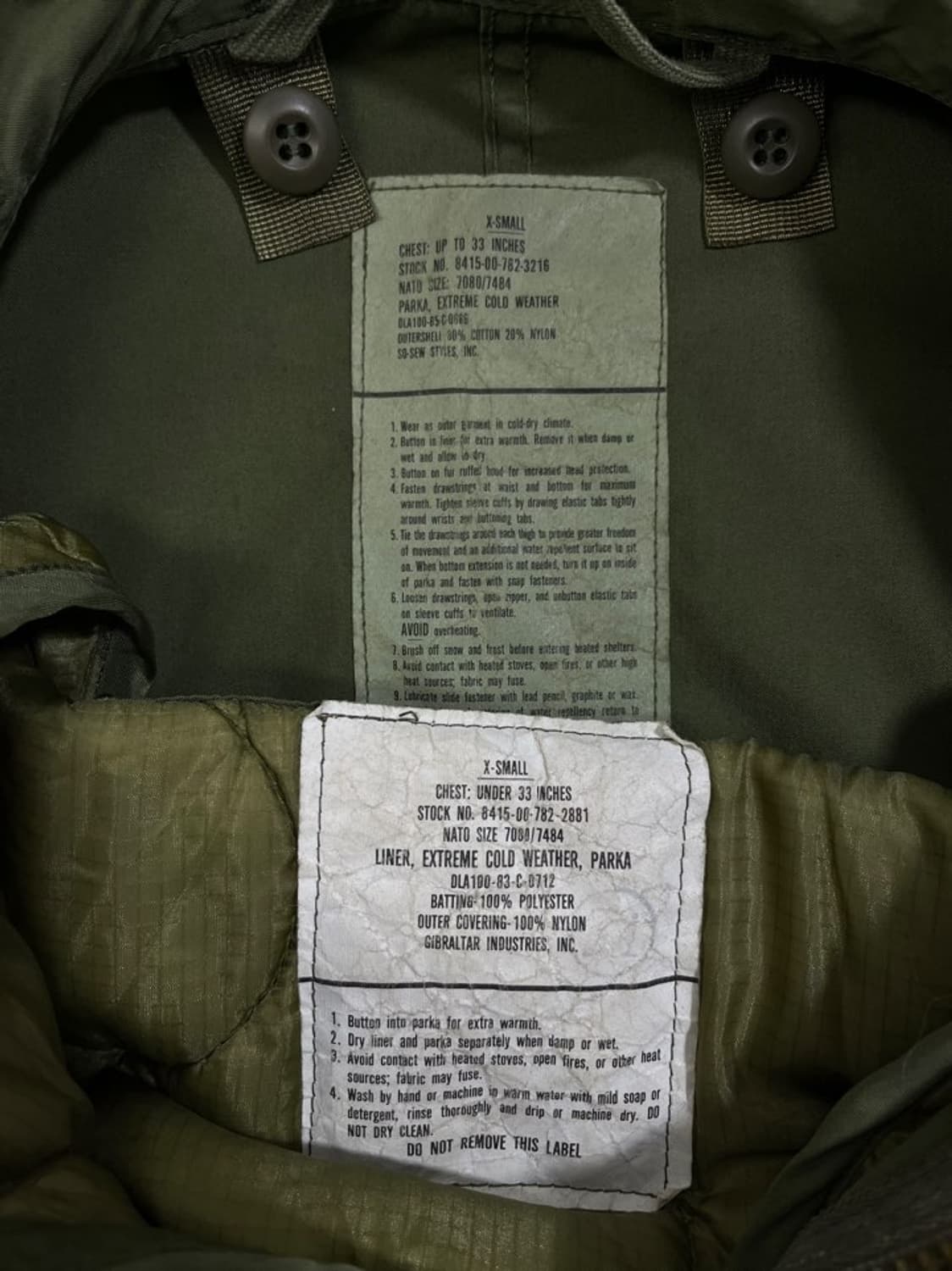 미군 M-65 피쉬테일 파카/#3334 상품이미지7