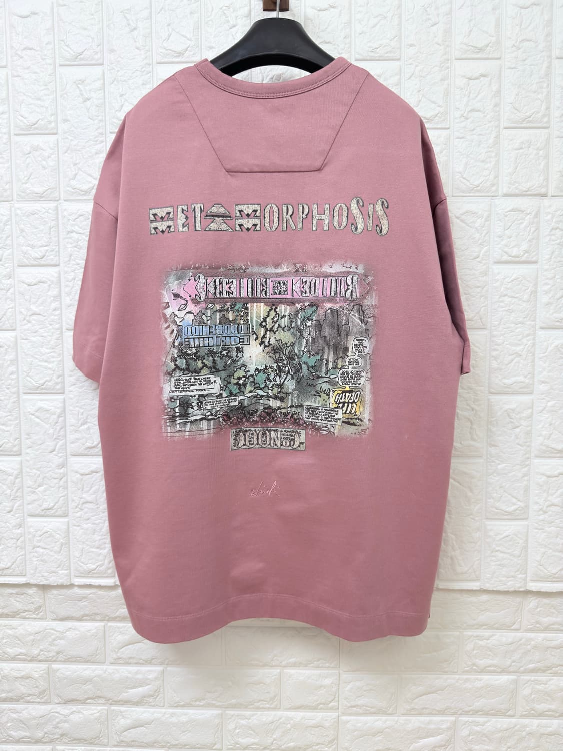 (26ss새상품)준지 핑크 오버핏 반팔 (5장일괄 구매시 이상품 드립니다 상품이미지1