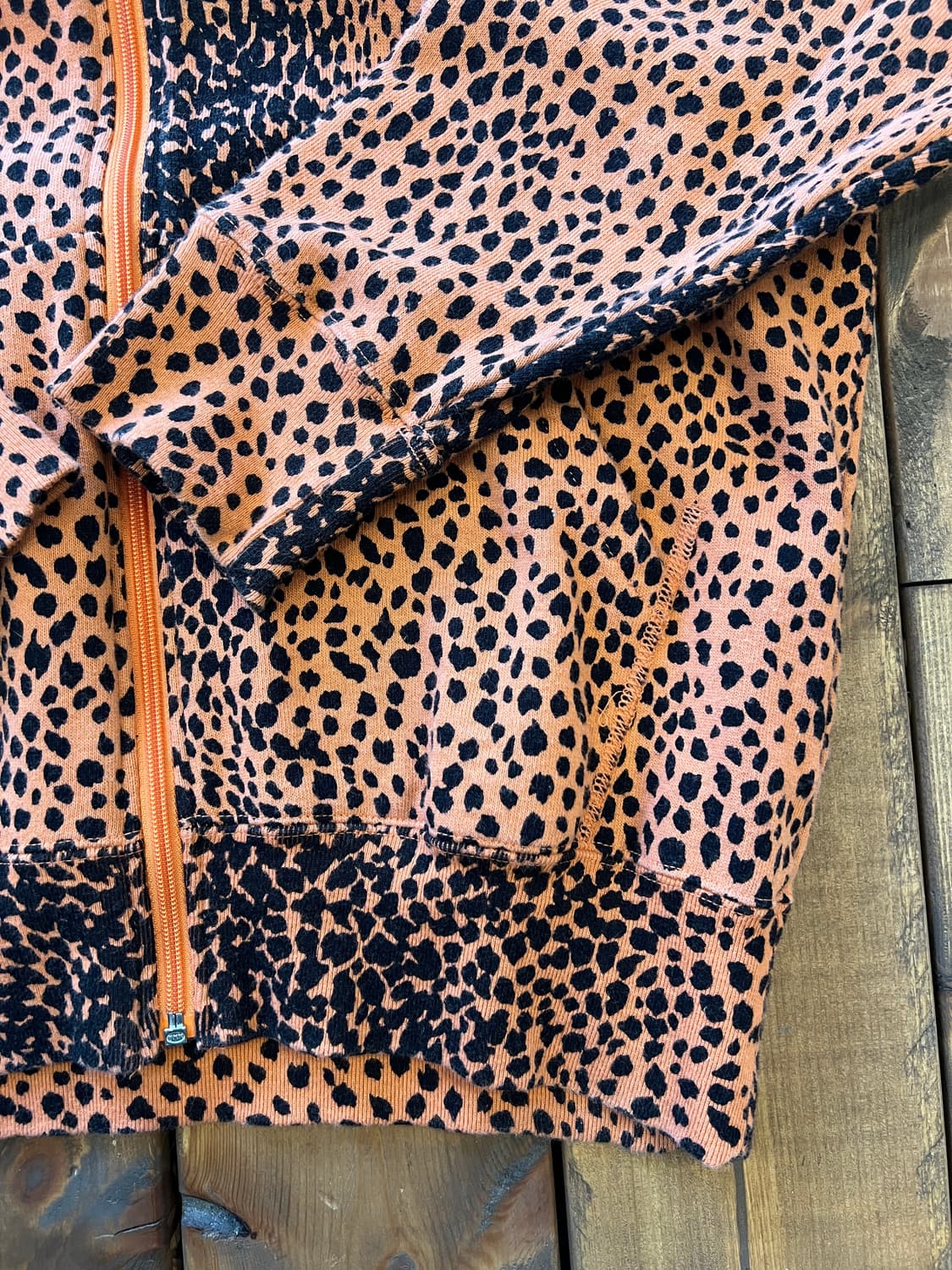 히스테릭글래머 오렌지 호피 스타 후드집업 상품이미지10