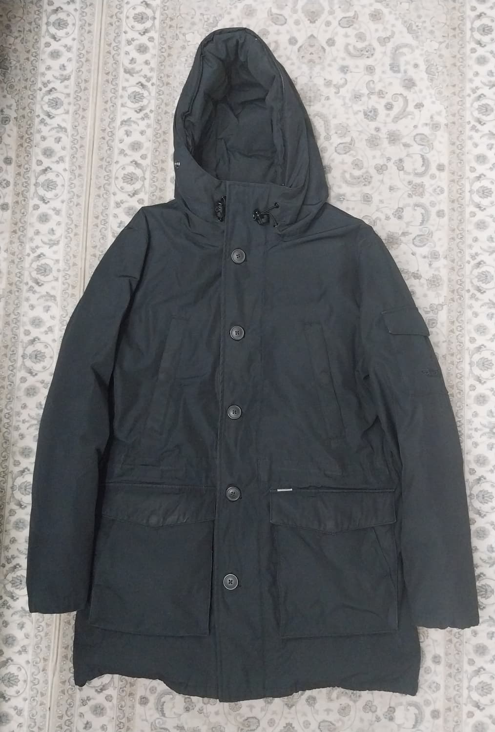 칼하트 블랙 후드 패딩 S (크게나옴) 상품이미지1