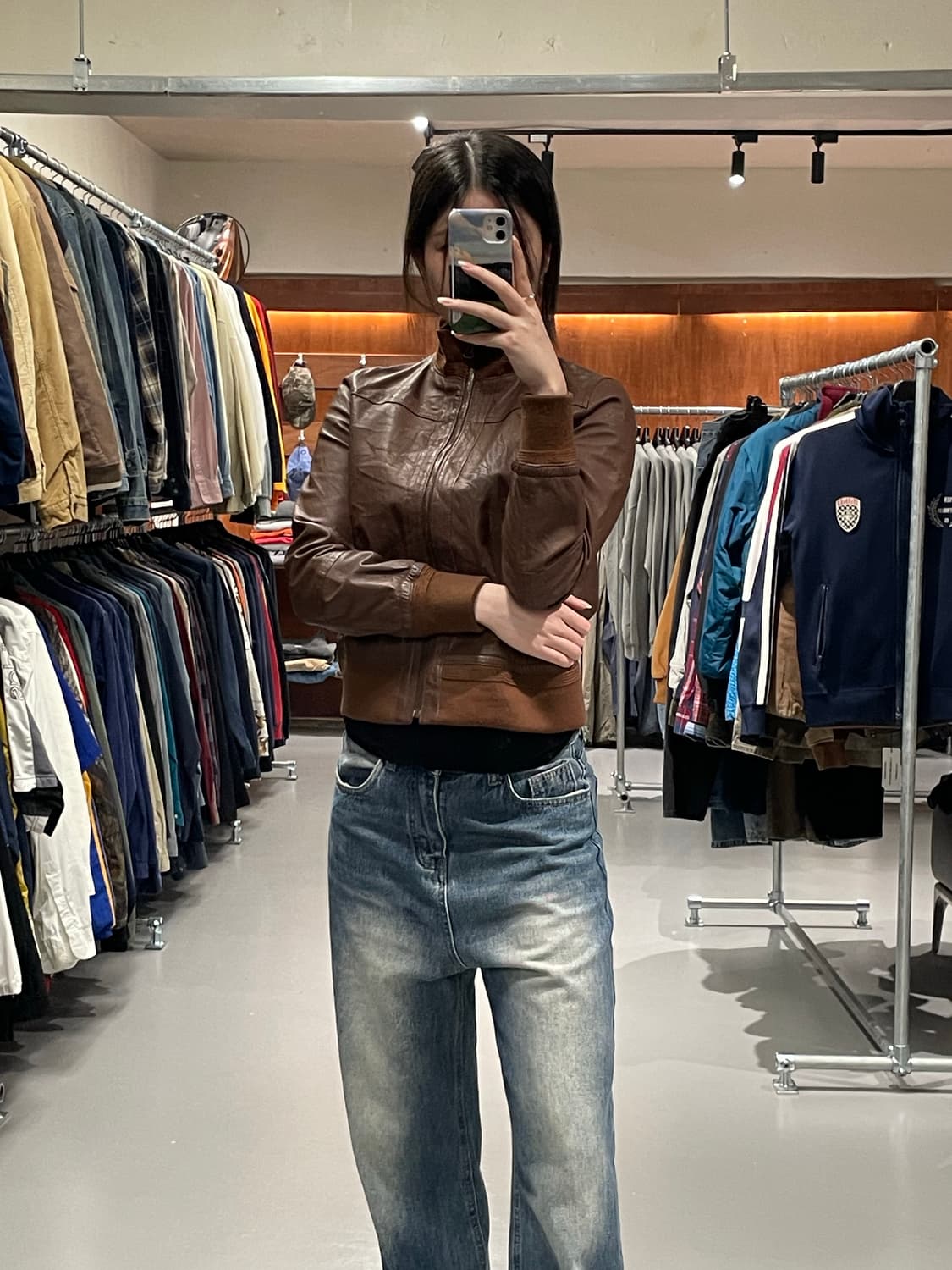 빈티지 레더 자켓   상품이미지3