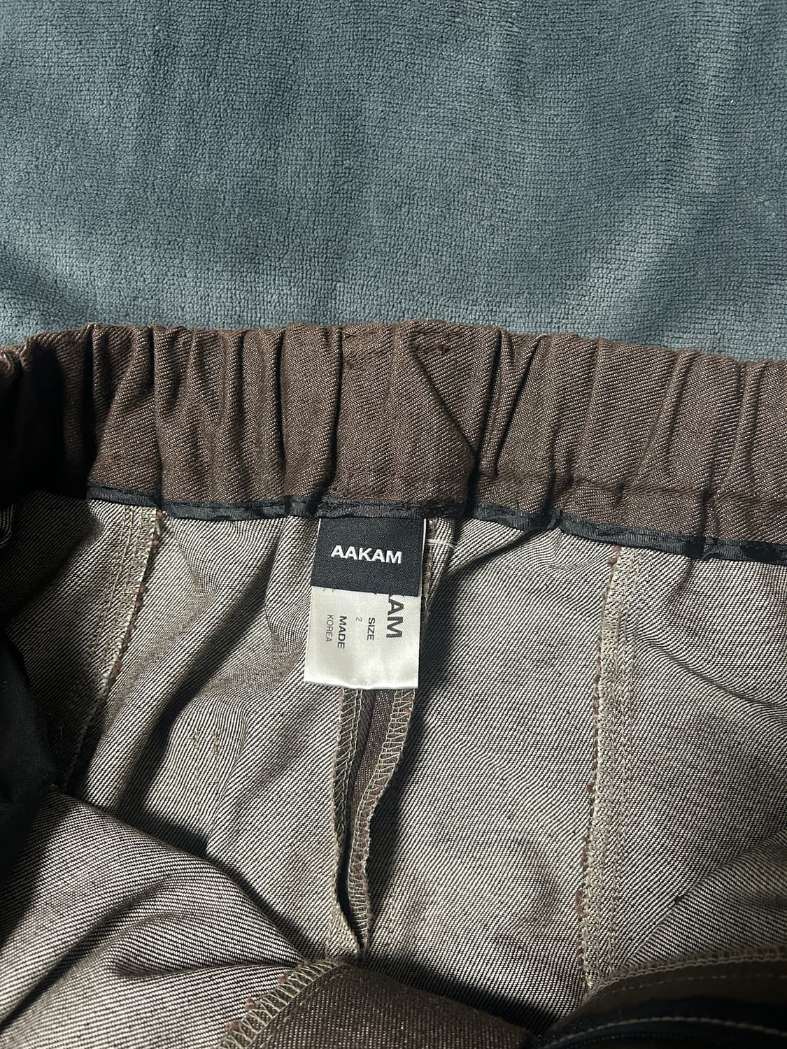 아캄 스프레이드 데님 팬츠 브라운 상품이미지8