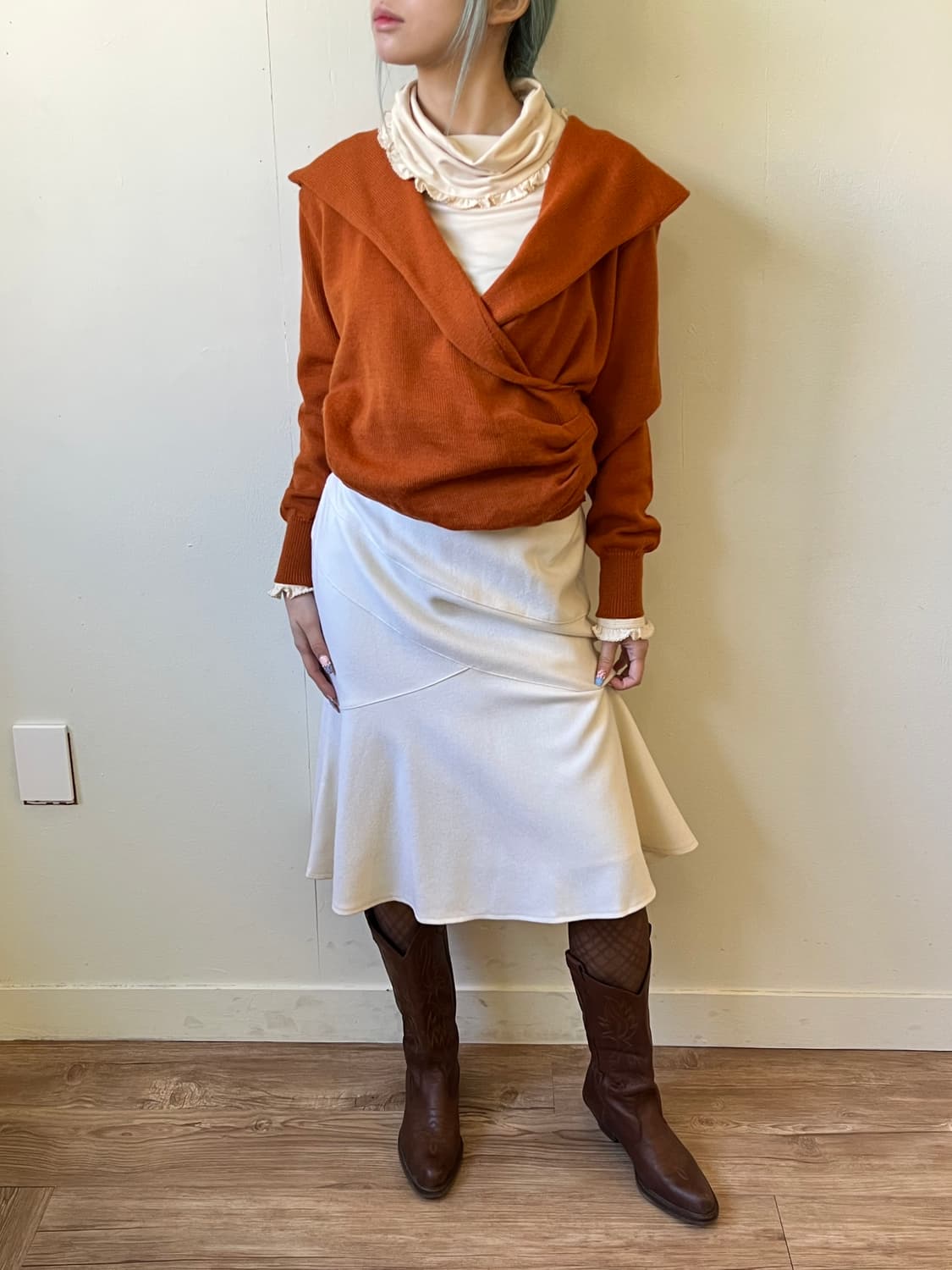 koibito misaki 크로스 스웨터 상품이미지4