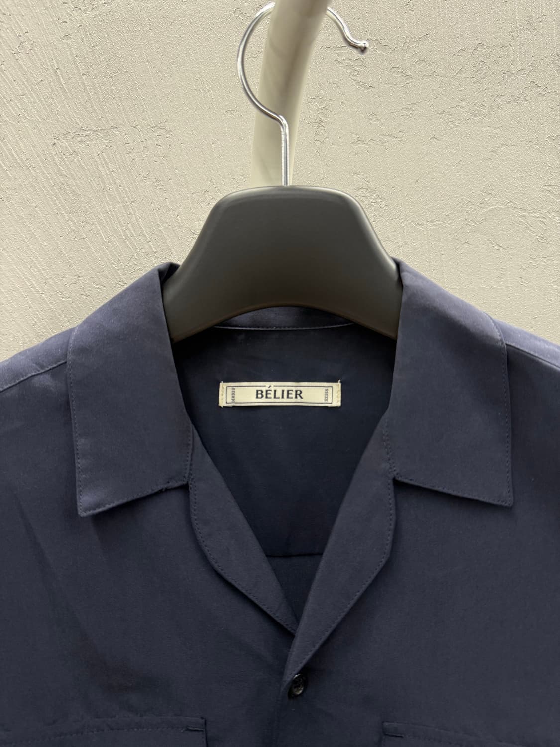 BELIER 벨리에 네이비 셔츠 S 상품이미지3