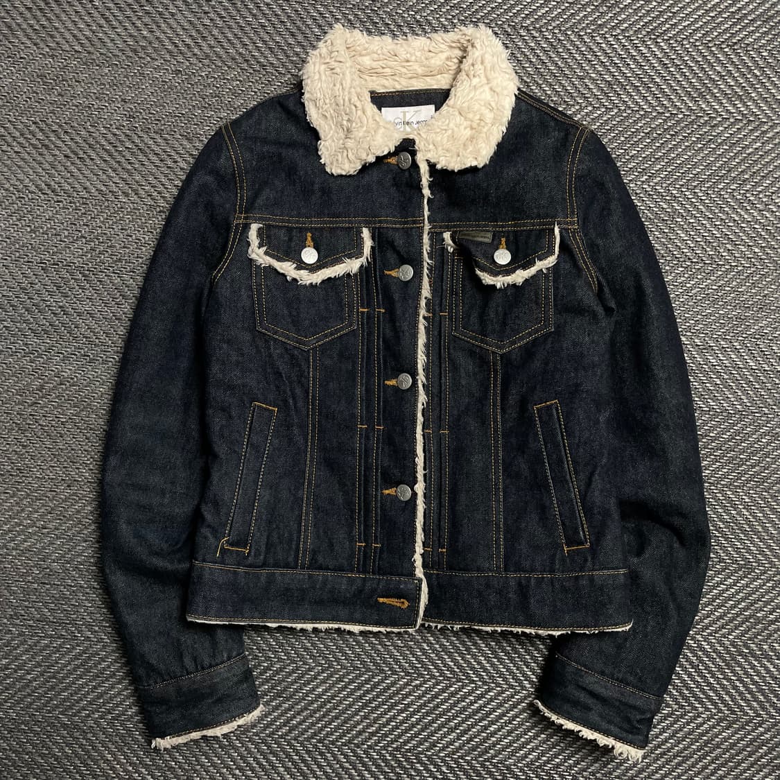 캘빈클라인 퍼 데님 쉐르파 자켓y 5234 상품이미지2