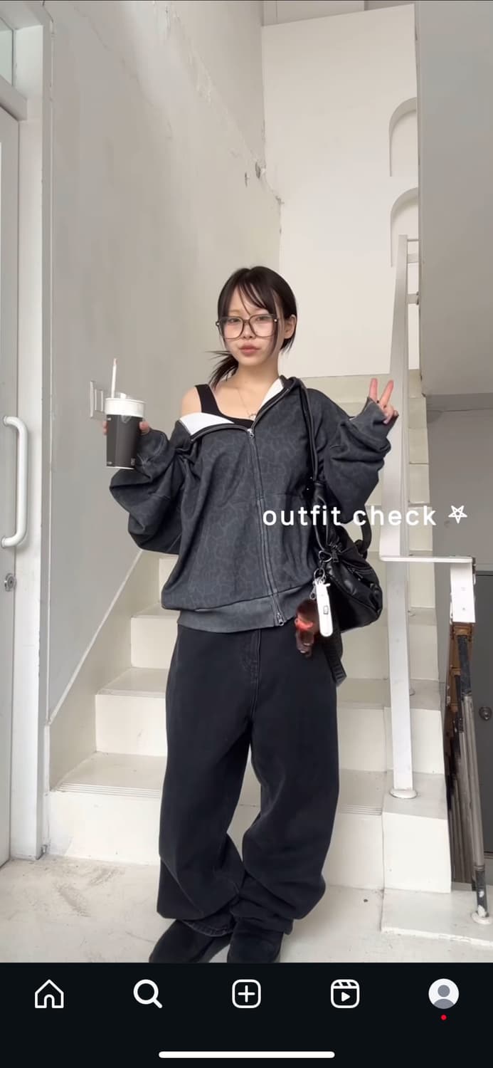 Suade 스웨이드 레오파드 후드집업 블랙 상품이미지3