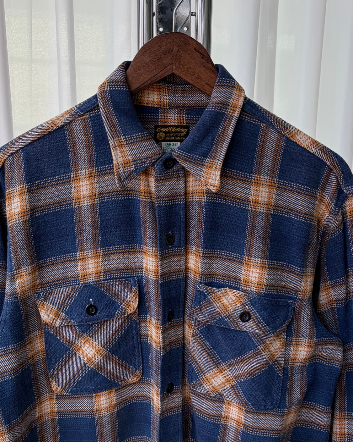 [L]슈가케인 Sugar Cane 플란넬 워크 셔츠  상품이미지5