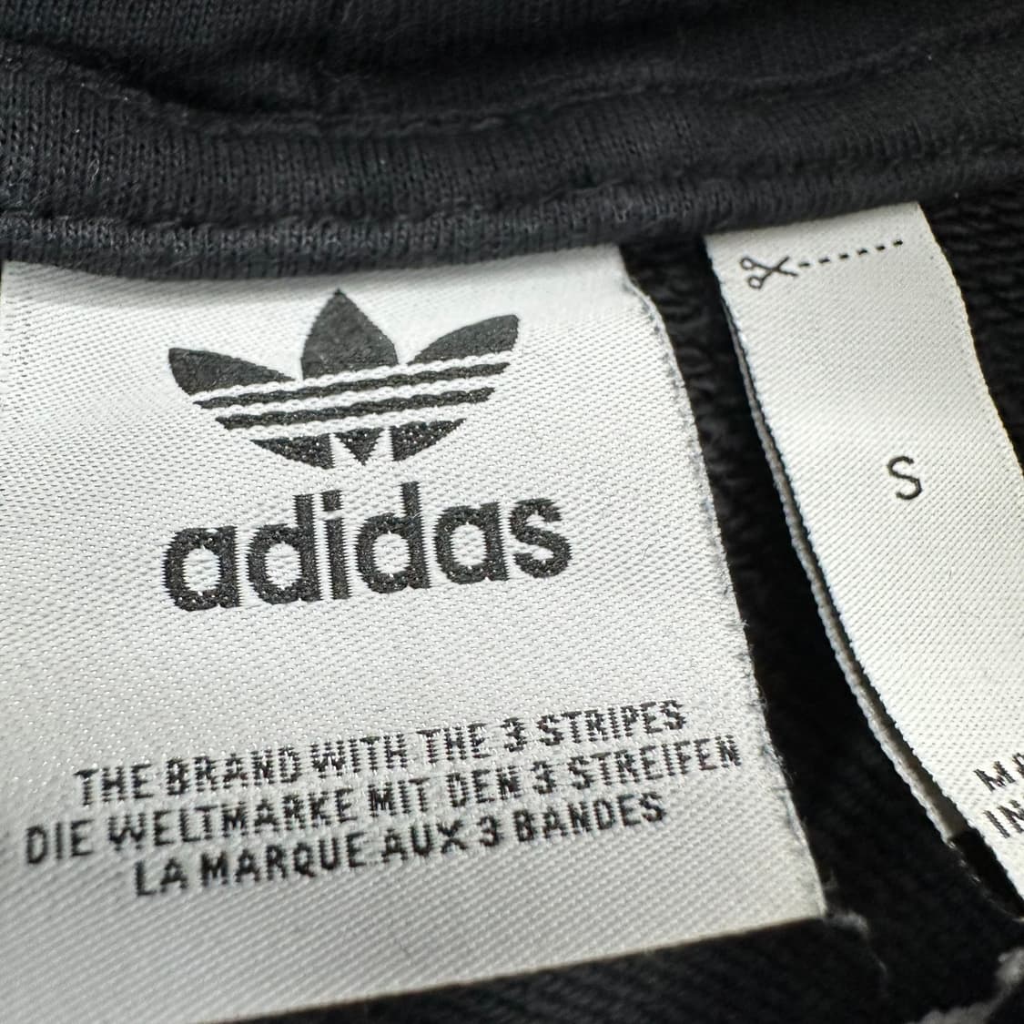 90 아디다스 빅로고 여자 오버핏 숏 후드티 상품이미지3