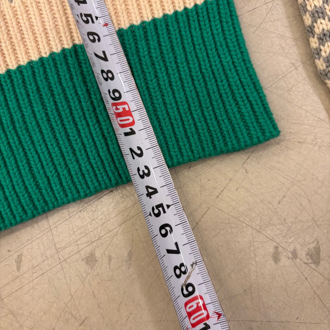 플랙 컬러블럭 쿼터 집업 니트 상품이미지4