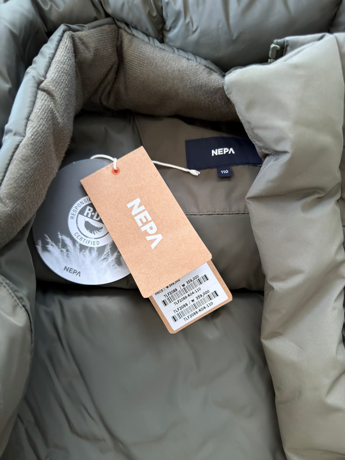 네파 패딩 7LF2088 남성 헤비 다운 자켓 110 상품이미지7