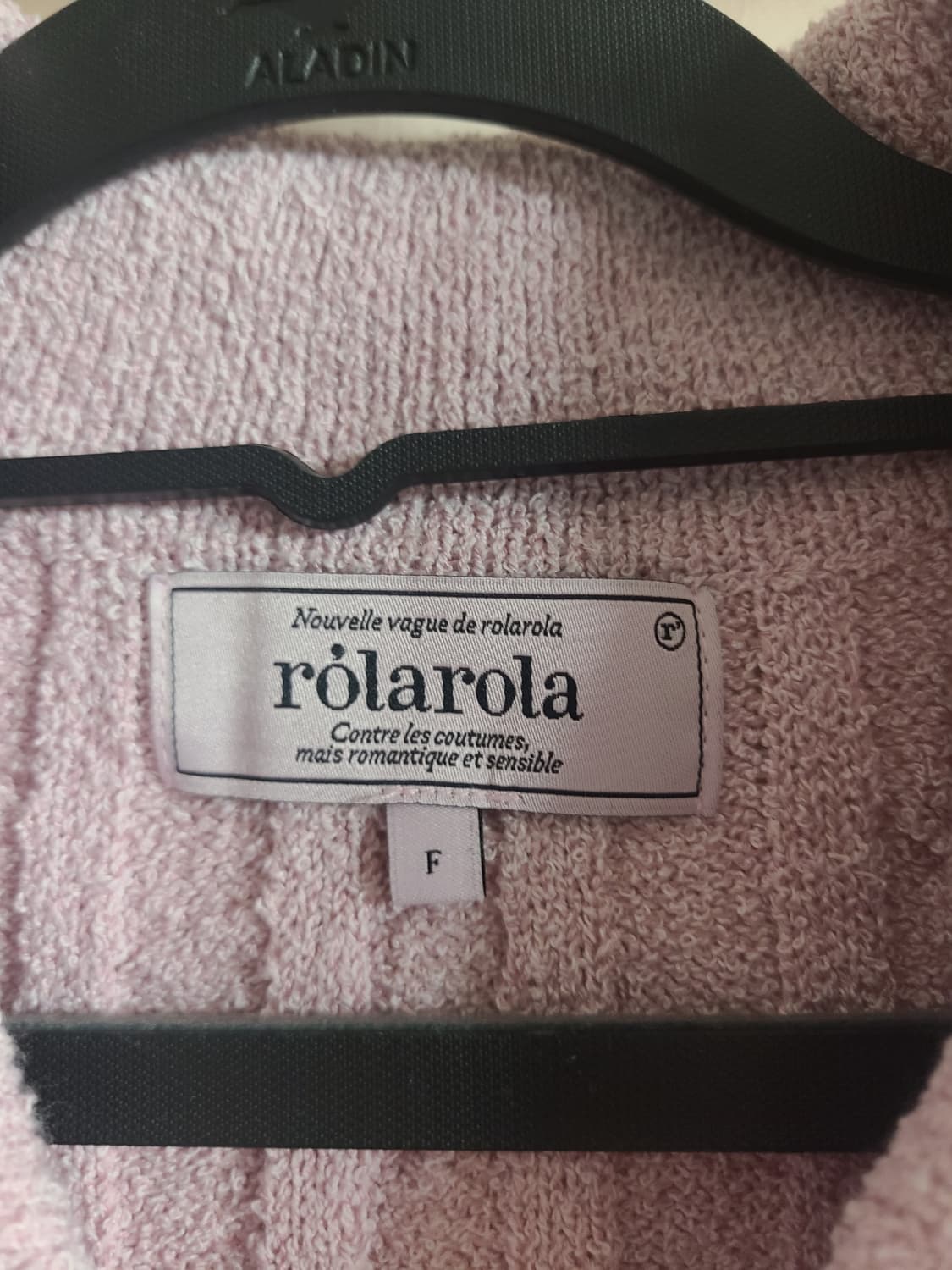 로라로라 케이블 반팔 크롭 니트 상품이미지3