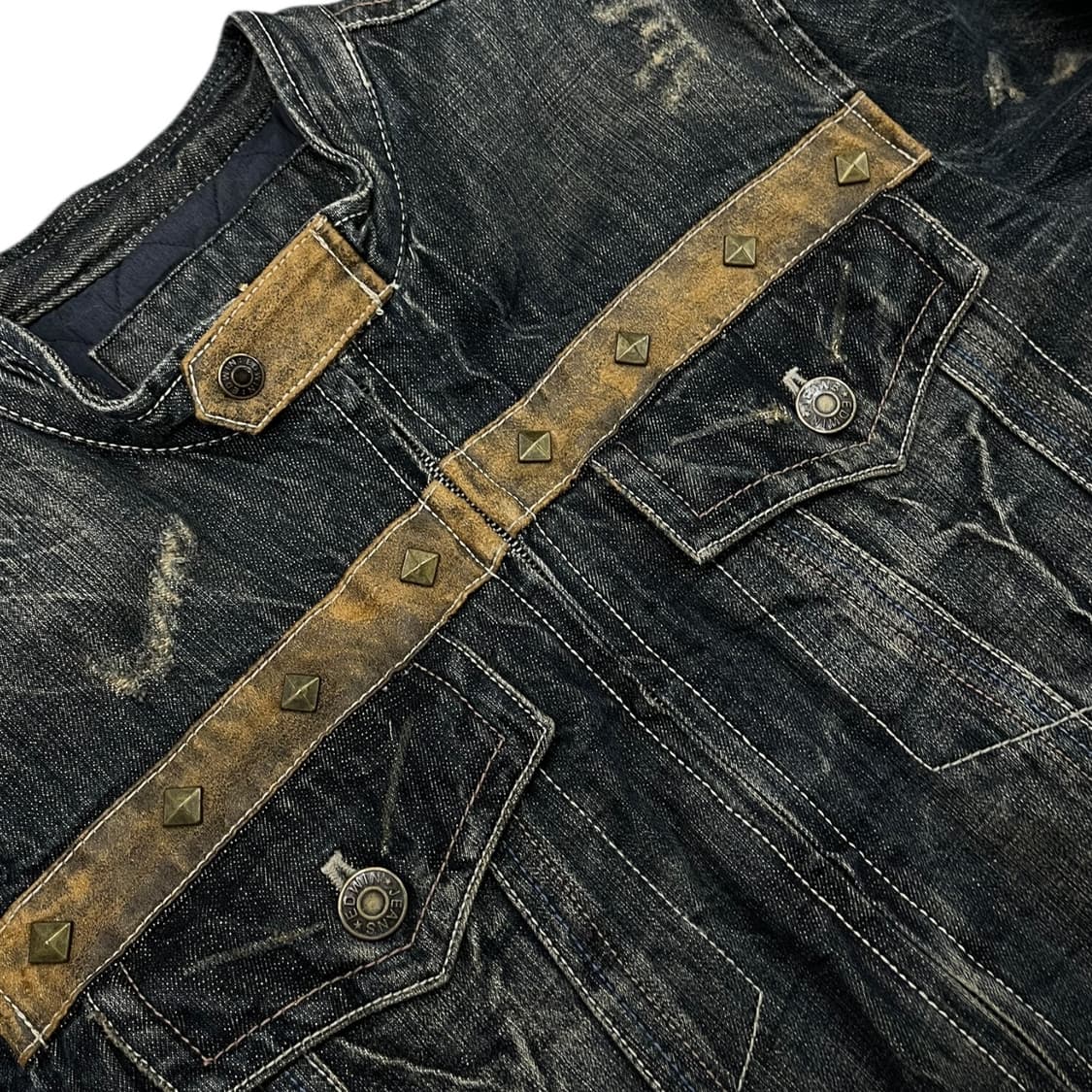 에드윈 웨스턴 스터드 누빔 데님자켓 상품이미지5