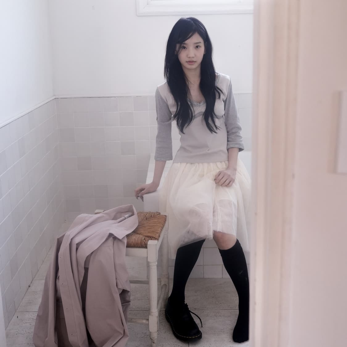 인앤양인하모니 스커트 아이보리 Tulle skirt 상품이미지6