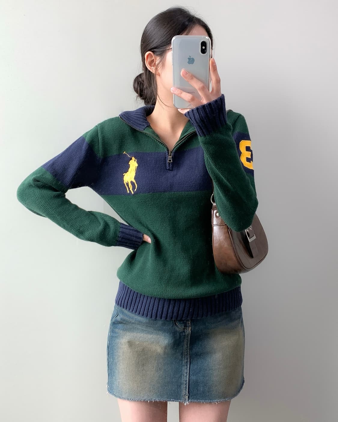 폴로 빅포니 반집업 니트  상품이미지2