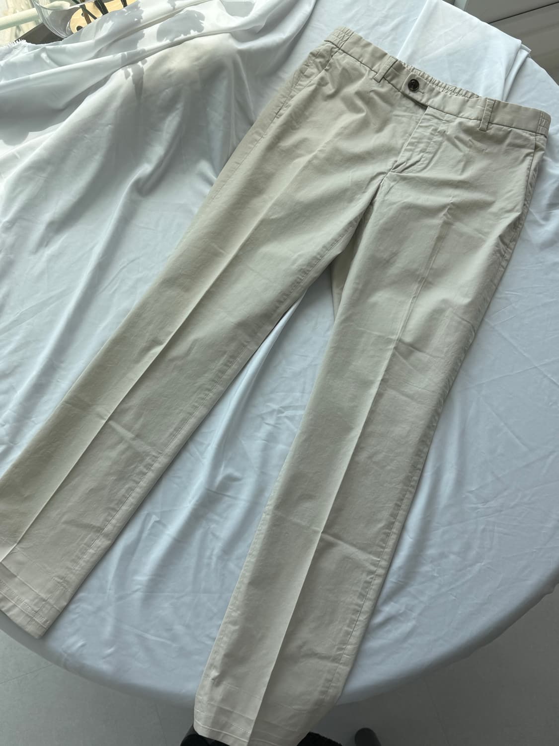 앤드지 베이지 면 슬랙스 상품이미지2