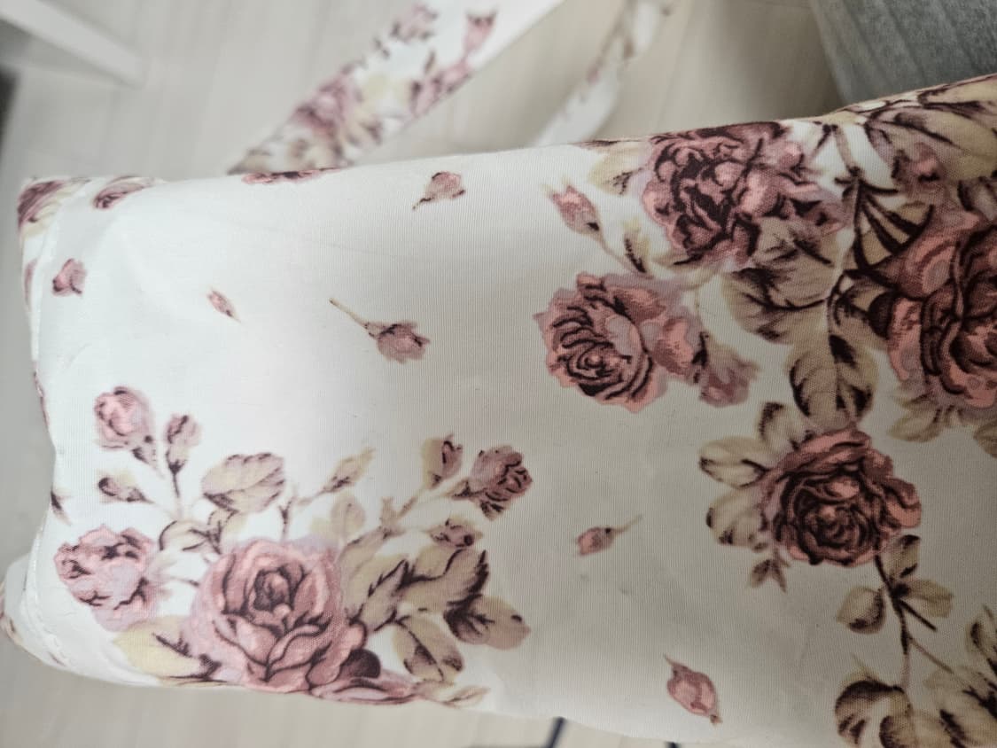 달천깔 레스트로즈 아이보리 플로럴 꽃무늬 숄더백 상품이미지4