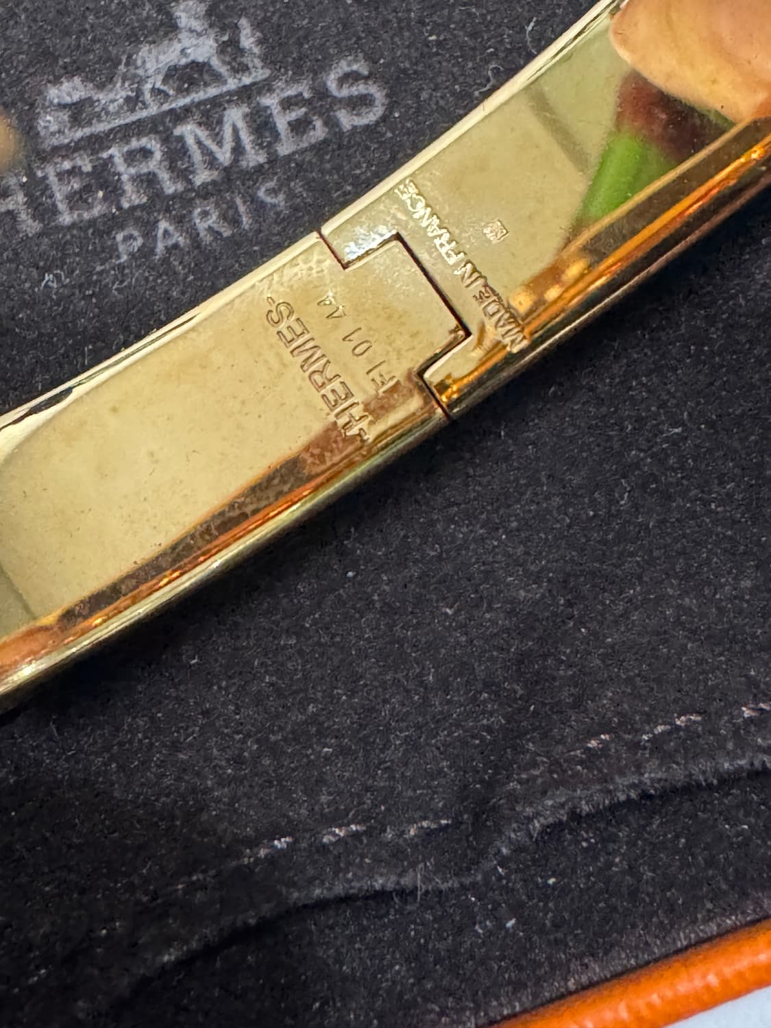 에르메스 클릭아슈 팔찌 화이트/골드 정품 상품이미지5