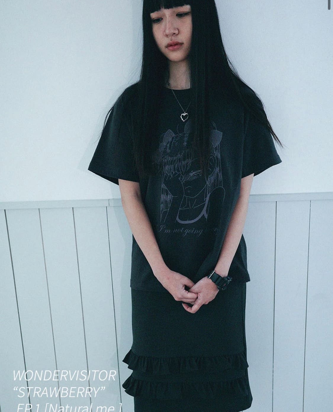 원더비지터 RUMI T-shirt [Charcoal grey] 상품이미지2