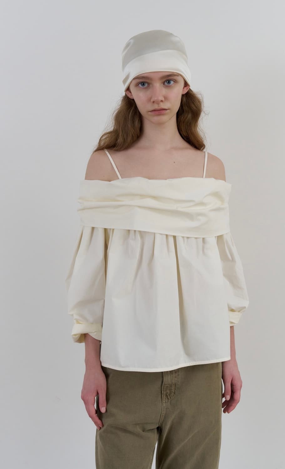 리본빛 Julian Blouse - Ivory 상품이미지8