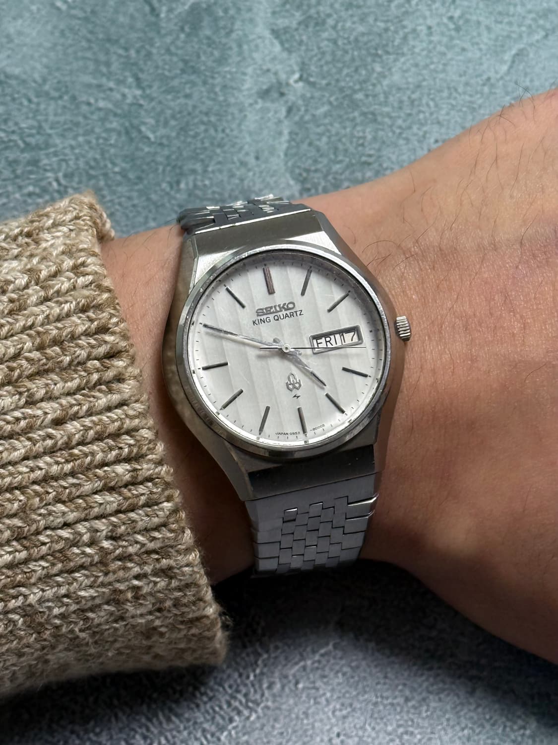 Seiko 세이코 King Quartz 수직스트라이프다이얼 데이 데이트 상품이미지10