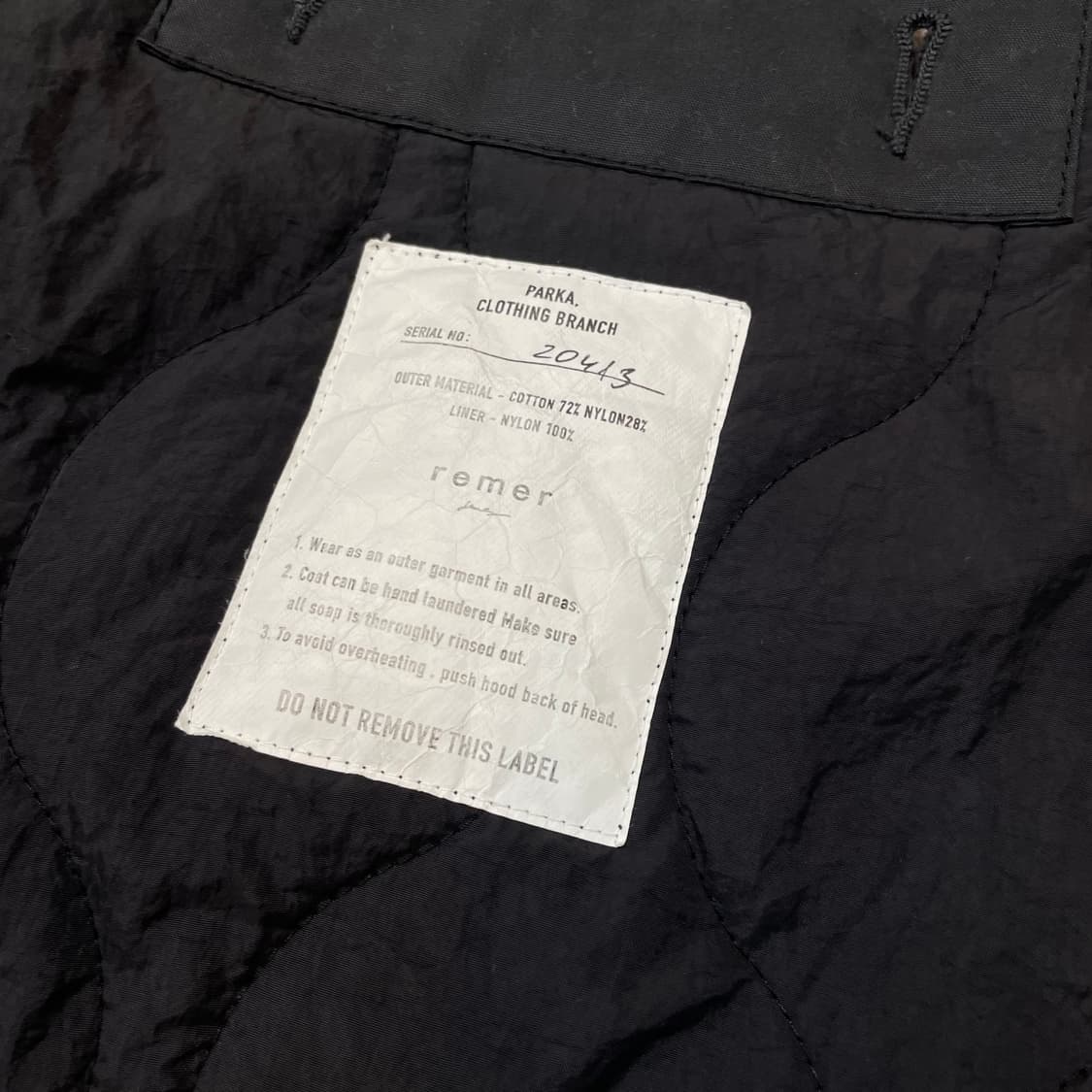 remer japan 내피 퀄팅 자켓 깔깔이 상품이미지5