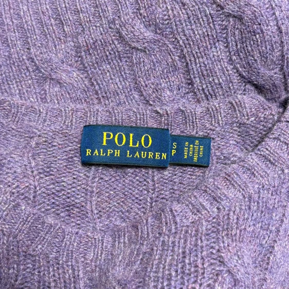 S 폴로랄프로렌 퍼플 메리노 울 캐시미어 니트 상품이미지4
