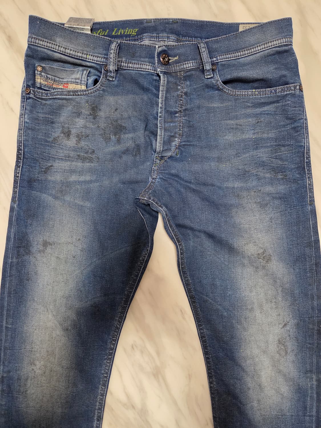 디젤 테파 오일워싱 데님팬츠 상품이미지3