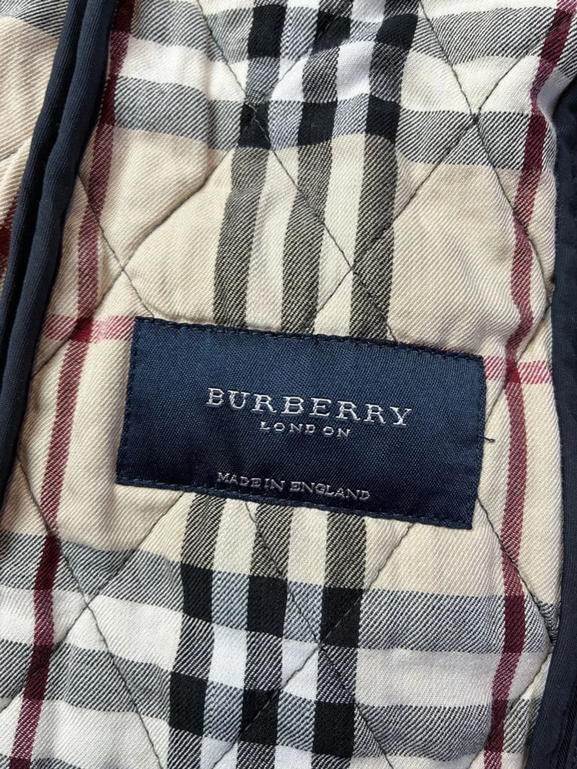 버버리 00's 체크 안감 퀼팅 자켓 PN5519    상품이미지8