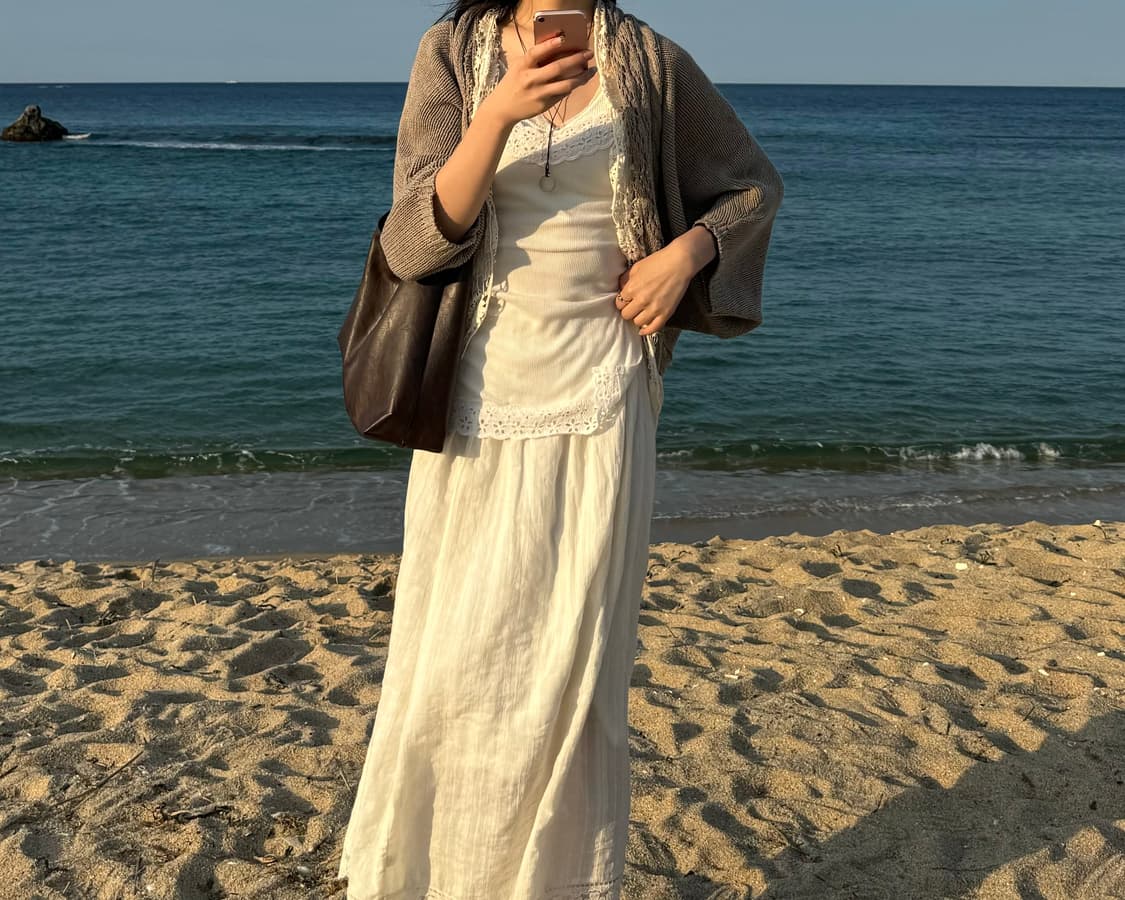 빈피지 프로셰 프릴 가디건 상품이미지1