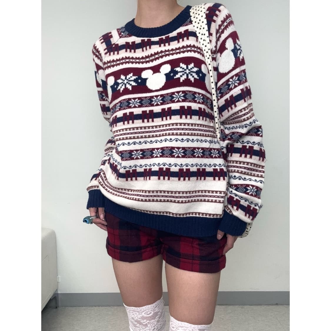 빈티지 라코스테 타탄체크 반바지 상품이미지4