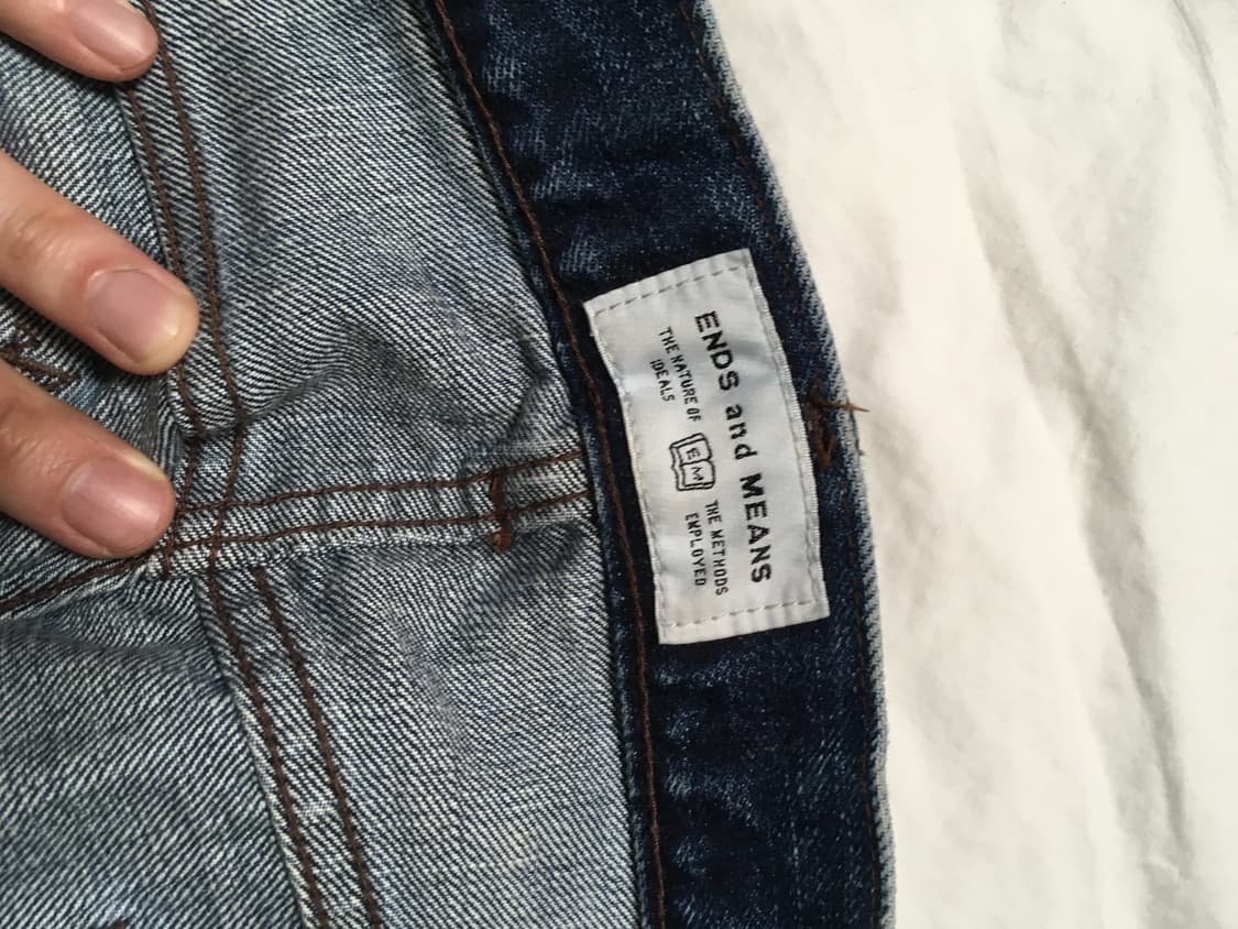 엔즈앤드민즈 5포켓 워시드 데님 인디고 (사이즈L) 상품이미지5