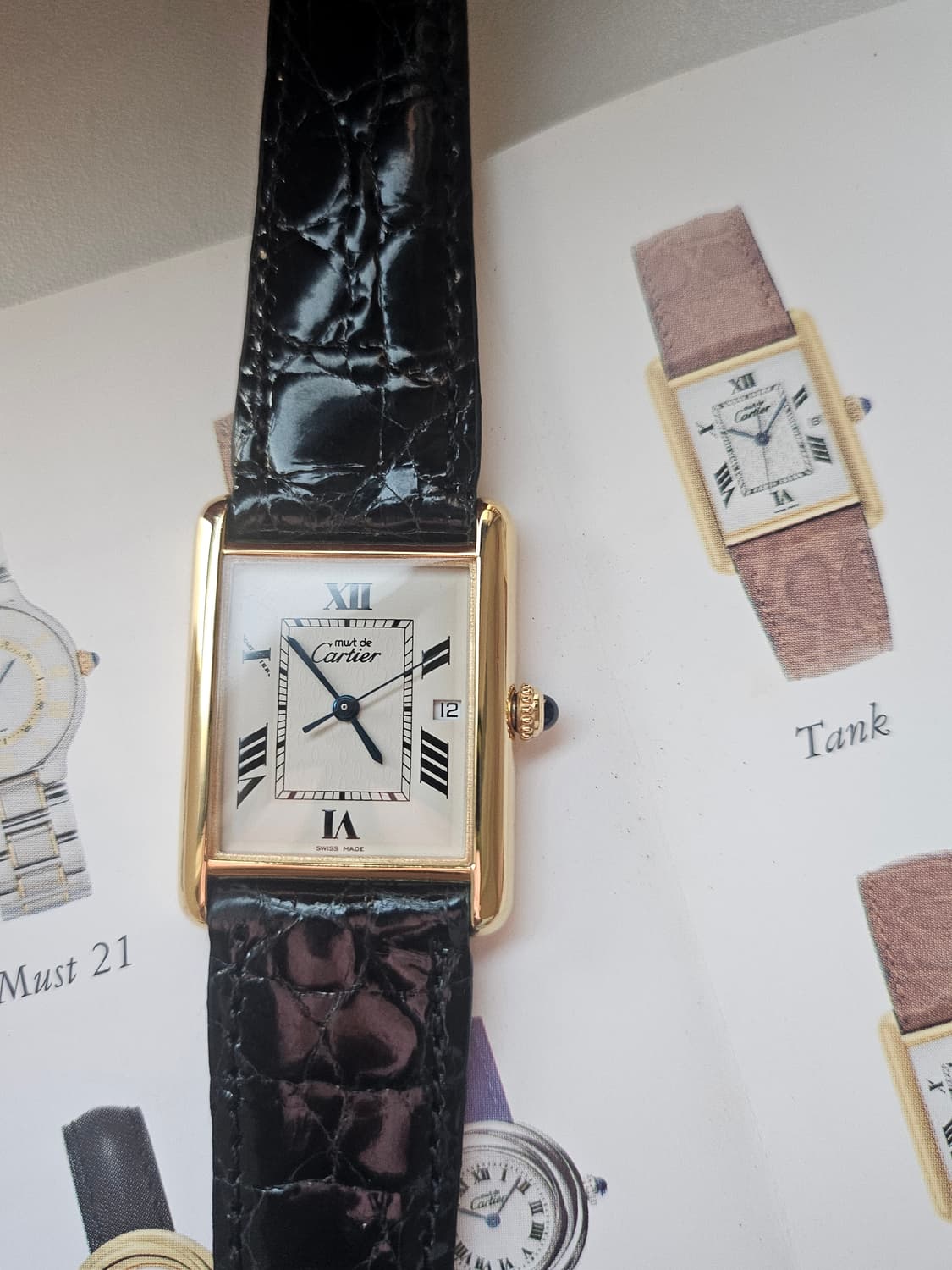 까르띠에 탱크머스트 XL 짝수로만 빈티지 쿼츠 상품이미지4